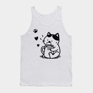 eating cat Tank Top